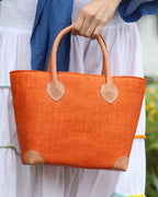 Augustine basket bag Coral large