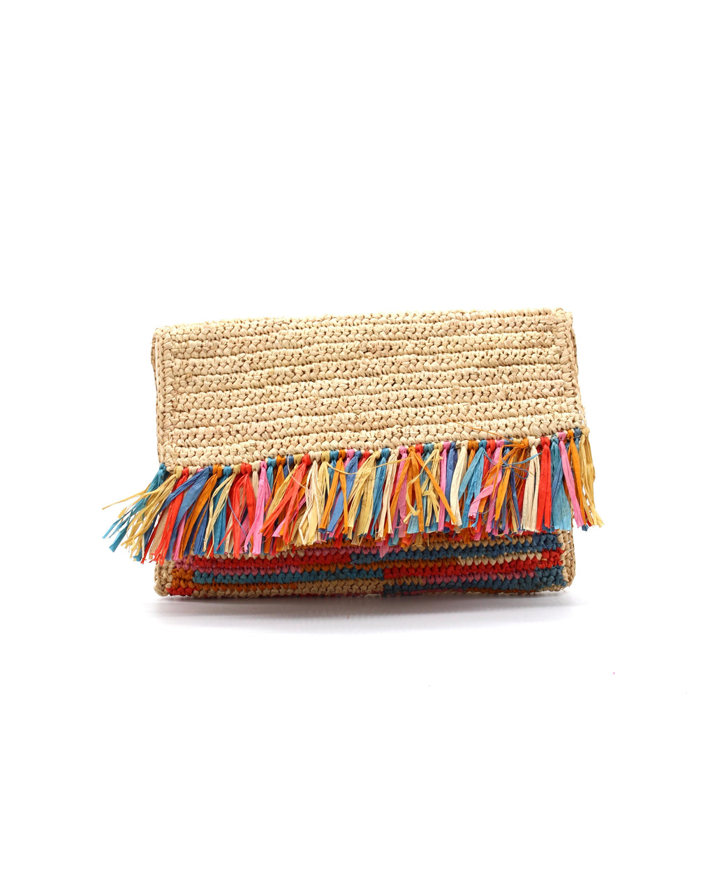 Coco Crochet Straw Clutch