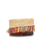 Coco Crochet Straw Clutch