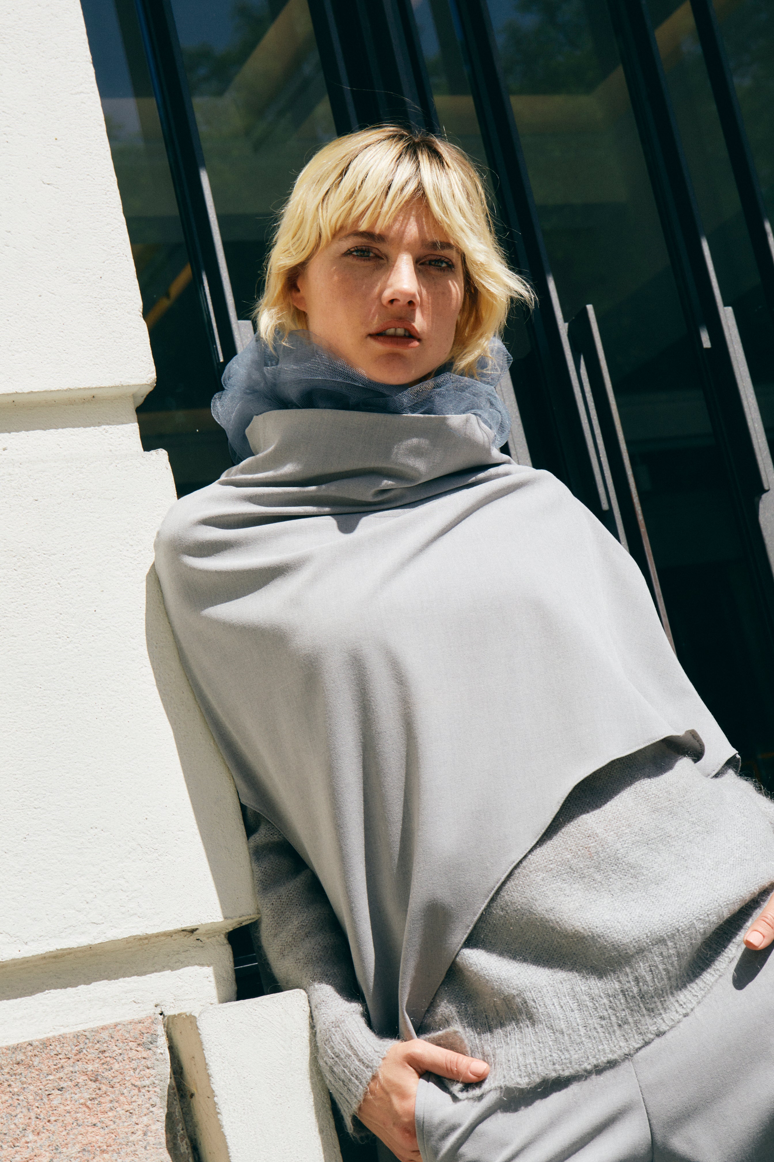 Ruana Molino Gris