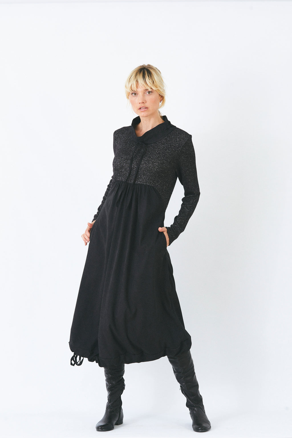 Vestido Salto Negro