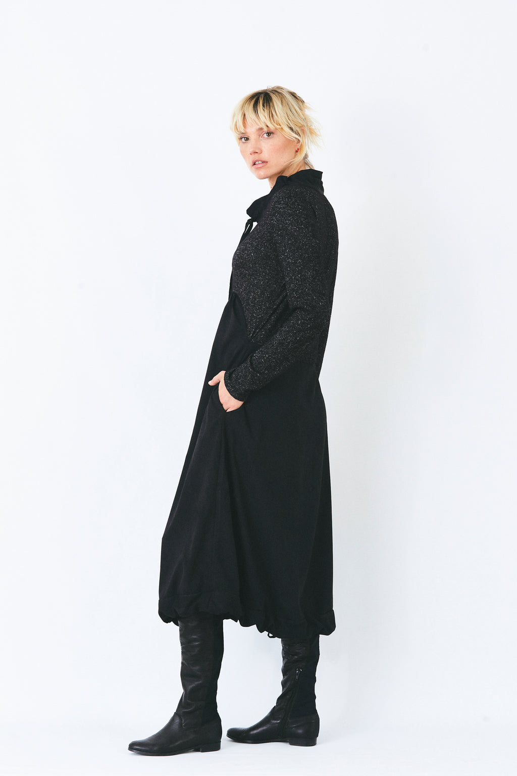 Vestido Salto Negro
