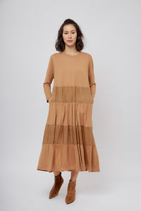 Vestido Impulso Camel Subido